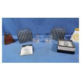 Anne Klein Pin, 2 Waterford Unicorns, Cowbell