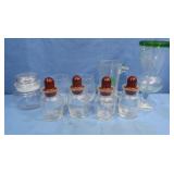 Glass Bottles, Vase & more