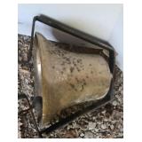 Vintage Brass Railroad Engine Bell & Frame Heavy
