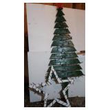 Wooden Outdoor Christmas Tree 72"h & Star 31x31"
