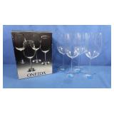4 Oneida Schott Oversize Wine Glasses