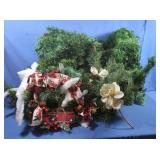 Christmas Garland, Door Wreath w/Truck & more
