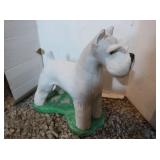 Heavy Cast Schnauzer Dog 24x8x19"
