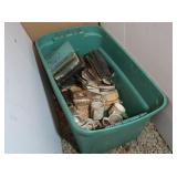 Storage Tote 19x31x16" w/Vintage Books, Cowboy