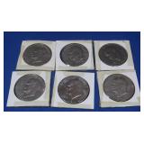 6 Eisenhower Dollars