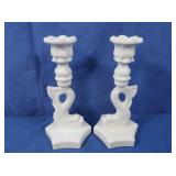 Vintage Pair of Westmoreland Glass Dolphin