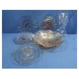 Vintage Jeannette Iris Herringbone Fluted Bowl,