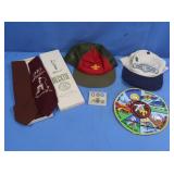 1957 Boy Scouts Tie, Brown Neck Ties, BSA Hat &
