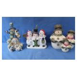 3 Snowmen-1 battery operated