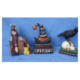 Halloween Book Decor & Raven