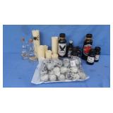 Halloween-Plastic Skulls, Potions Decor Bottles &