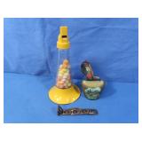 Jeannette Glass "Horn of Candy" (unopened), Brass