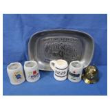 Mini Beer Stein Mugs, Metal Police Hat Bell,