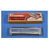 Hohner International Harmonica in orig case