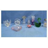 Glass Bells, Figurines, Paperweights
