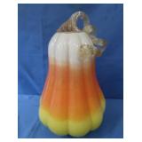 Glass Candy Corn Gourd
