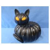 Lighted Black Cat Pumpkin Decor (not tested)