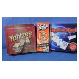 Yahtzee, Jenga, Rummikub