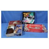 Boggle, Crosswork Cubes, Scrabble, Twist n Turn