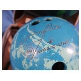 2 Vintage Bowling Balls & Bag