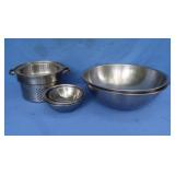 Aluminum Mixing Bowls, Steamer Insert