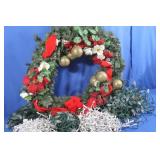 30" Christmas Wreath, Various Christmas Lights