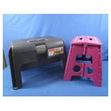 Rubbermiad Step Stool Toolbox & Samsonite Pink