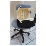 Office Chair, Plastic Step Stool