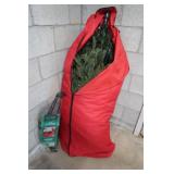 Christmas Tree, Tree Stand, and Tree Bag