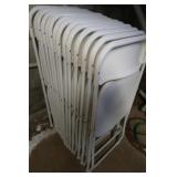 14 Metal & HD Plastic Folding Chairs 41x22x38"