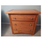Wooden Nightstand 27lx16dx25"h