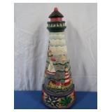 Cast Iron Door Stop, Handpainted Lighthouse
