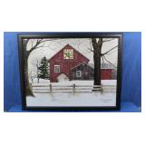 Billy Jacobs "Pine Tree Quilt Block Barn" Print