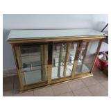 Display Cabinet w/3 Glass Doors, 1 Shelf