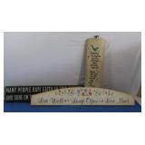3 Wooden Home Decor Signs