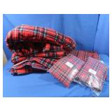 Plaid Fleece Blankets, Plaid Flat Sheets
