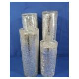 Shatter Glass Look Decorative Pillars