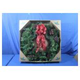 NIB 28" Pre-lit Christmas Wreath