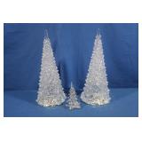 Clear Lit Christmas Trees