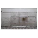 Stackable Clear Plastic Organizer Bins