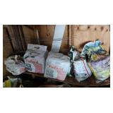 Contents of Shelf-Peat Moss, Plant Food, Potting