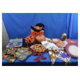 Fall Decor in Lg Sterilite HD Mod Stacker Tote