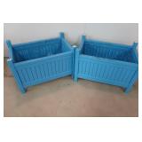 Painted PVC Planters 15x24x17"