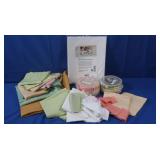 NIP Quilting Pre-cut Fabric Squares, Fuse Paper