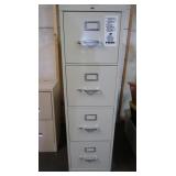 4-drawer Metal Filing Cabinet-15x27x52"