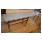 Long Workspace Counter on Metal Legs 90x18x32"