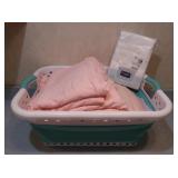Lands End Queen Sheet Set, Laundry Basket, NIP