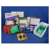 Scotch Tape, Office Max Staple Remover, Writing