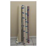 3 Rolls of Padded Vinyl Tablecloth 55"w