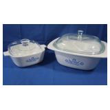 Corningware Blue Cornflower Casseroles w/Lids